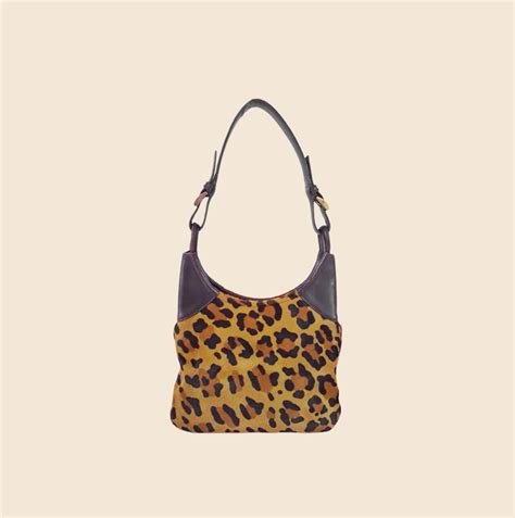 Prada Leopard Print Ponyhair Hobo 